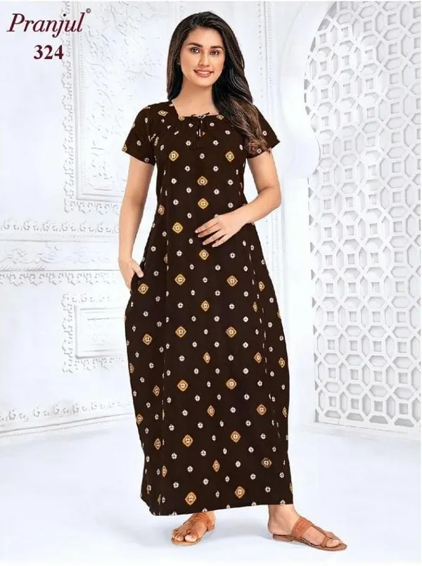 Pure Cotton Pranjul Nighty | PN324